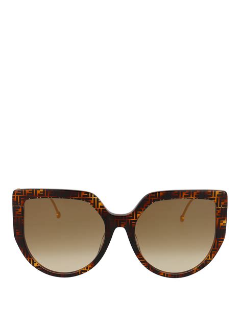 fendi ff monogram sunglasses|fendi geometric sunglasses.